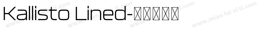 Kallisto Lined字体转换